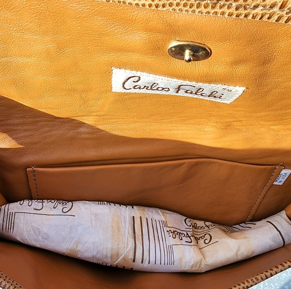 (VTG) RARE Seductive Snakeskin Clutch - Picture 10 of 10